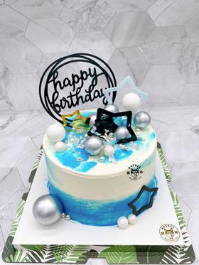 男神爸爸定制款 生日奶油蛋糕 同城配送