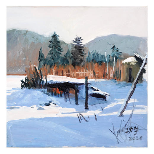 王功学《油画作品》30*40cm 油画横幅作品 餐厅/茶室/卧室挂画 商品图5