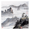 王功学《黄山奇观》56*56cm 山水斗方作品 茶室/客厅挂画 商品缩略图1