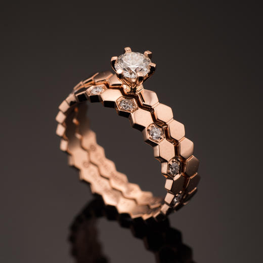 chaumet款 bee my love/爱巢/钻石戒指(g18k/钻石)