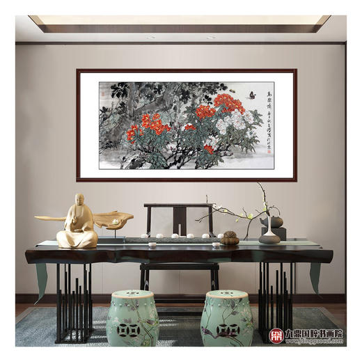 杨秀泽《高原情》68*138cm 花鸟横幅作品 茶室/卧室挂画 商品图2