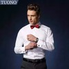 TUONO/托诺法式衬衫长袖修身新郎礼服婚礼男装商务新郎白衬衣男士结婚衬衫   NX7071 商品缩略图0