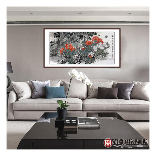 杨秀泽《高原情》68*138cm 花鸟横幅作品 茶室/卧室挂画 商品图3