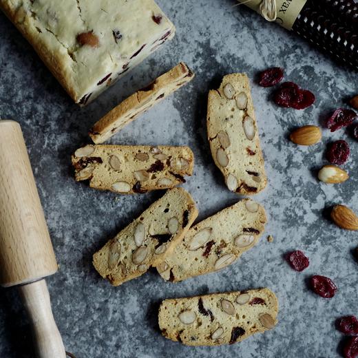 【4月7日开始陆续发货】【意式坚果脆饼】260g｜经典原味×醇厚可可 双拼风味｜蔓越莓 x 杏仁 x 开心果 营养早餐搭档/下午茶轻奢享受/办公精致茶点-默认不配手提袋 商品图3