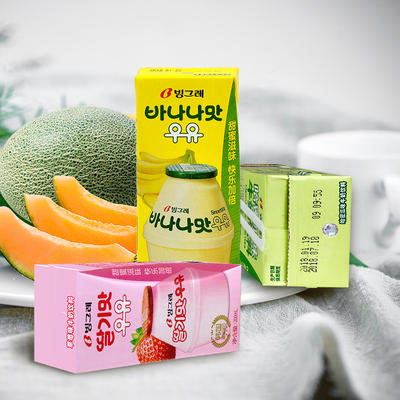 宾格瑞香蕉味牛奶빙그레바나나우유200ml 商品图1