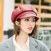 纽扣设计感八角帽贝雷帽女秋冬天百搭网红潮ins复古英伦帽子 商品缩略图2