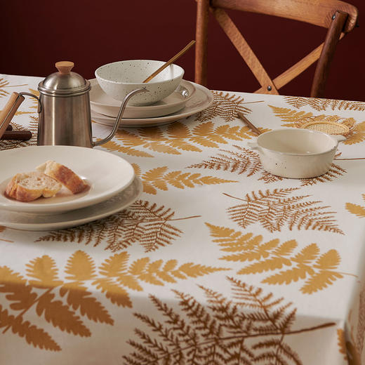 秋叶方形餐桌布艺方桌布 商品图3