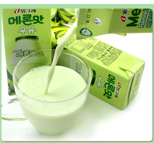 宾格瑞哈密瓜味牛奶빙그레메론우유200ml 商品图1