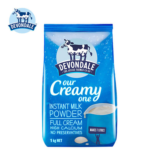 澳洲Devondale德运 全脂/脱脂奶粉1kg 商品图1