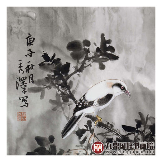 杨秀泽《秋月》68*68cm 花鸟斗方作品 餐厅/卧室挂画 商品图4