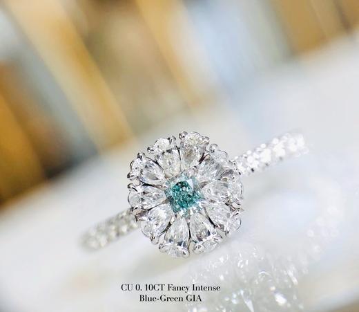 “蓝雪花”GIA蓝钻戒指 商品图0