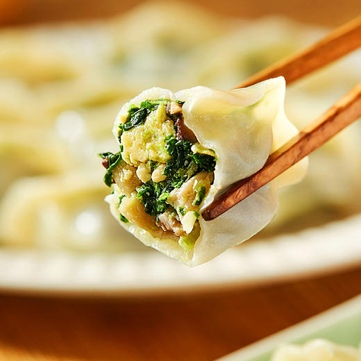 思念 手打天下 荠菜罗汉笋水饺 600g 30只 煎饺 夜宵 商品图3