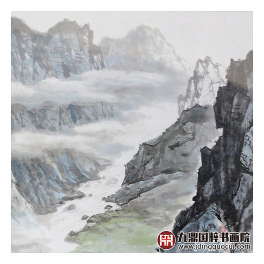 王功学《松涛阵阵》219*61cm 山水横幅作品 办公室/客厅挂画 商品图7