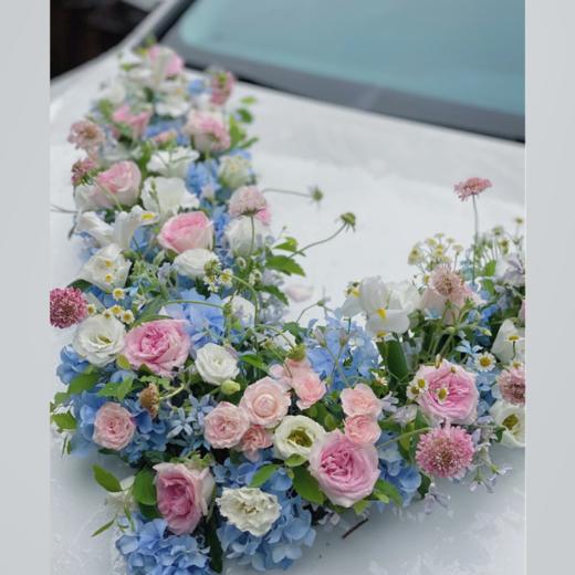 《心生欢喜》-蓝粉色系清新婚车 商品图1