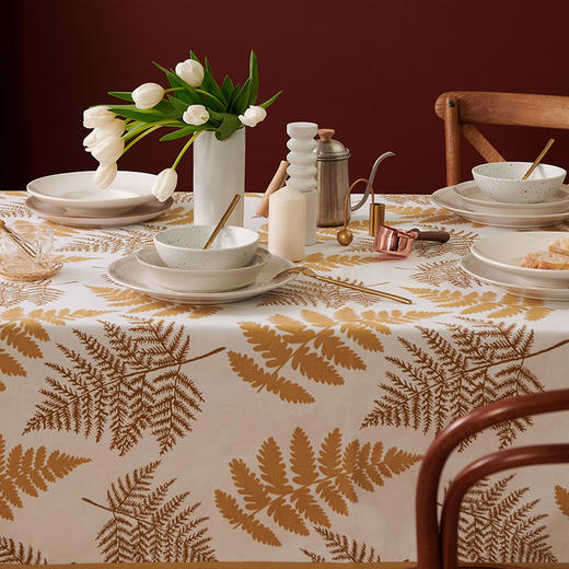 秋叶方形餐桌布艺方桌布 商品图2