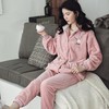 【睡衣女】*睡衣女秋冬季法兰绒套装 活泼可爱小兔子连帽女士家居服套装 商品缩略图2