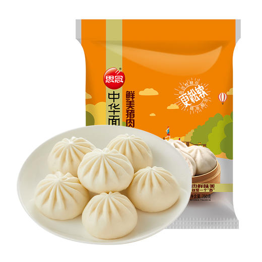 思念 中华面点 鲜美猪肉包 750g 25只 早餐 烧烤 包子 商品图3