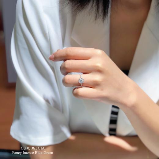 “蓝雪花”GIA蓝钻戒指 商品图1