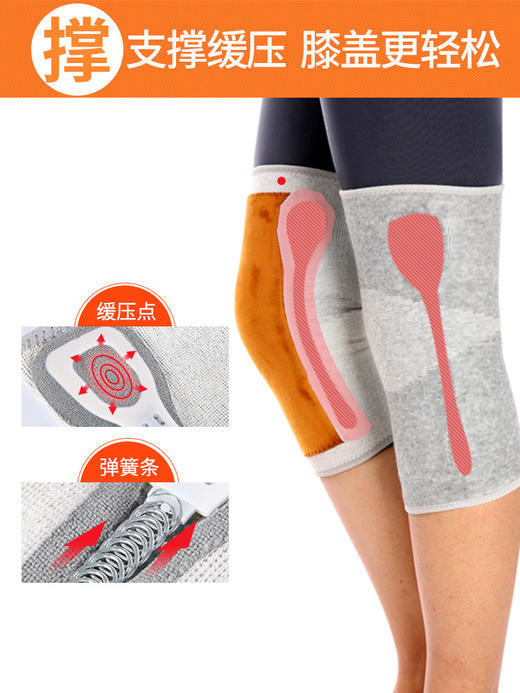 诺泰护膝腿保暖老寒腿自发热关节膝盖男女士中老年人漆盖发热防寒 商品图0