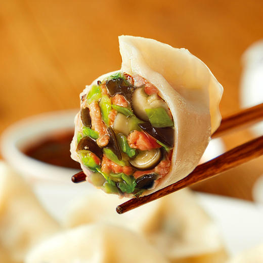 思念 手打天下 菌菇三鲜水饺 600g 30只 饺子 早餐食材 煎饺 蒸饺 烧烤 商品图3