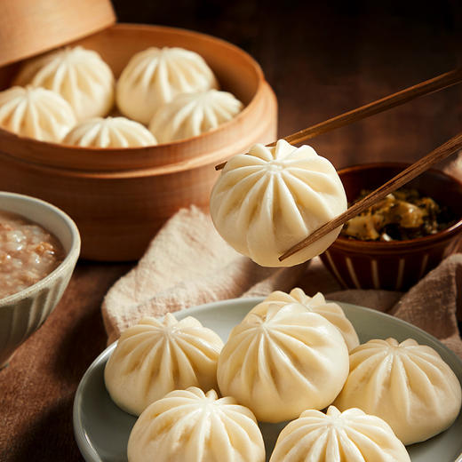 思念 中华面点 鲜美猪肉包 750g 25只 早餐 烧烤 包子 商品图5