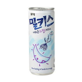 乐天雪碧加奶碳酸饮料롯데밀키스캔250ml
