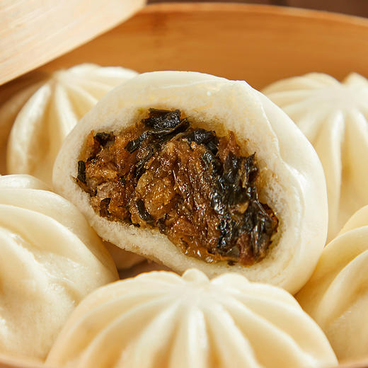 思念 中华面点 梅干菜肉包 750g 约25只 早餐 包子 馒头 商品图3