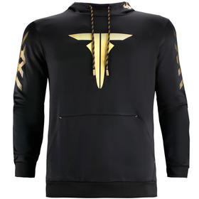 挺拔Tibhar 斯特拉 02001 运动卫衣 黑金色 微弹保暖 宽松舒适