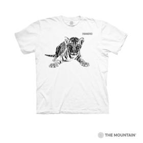 美国授权正品The Mountain儿童款保护虎崽图案3DT恤博物馆文创