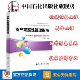 旗舰店】资产完整性管理指南Guidelines for Asset Integrity Management机械完整性体系 过程安全和风险管理系统 中国石化出版社