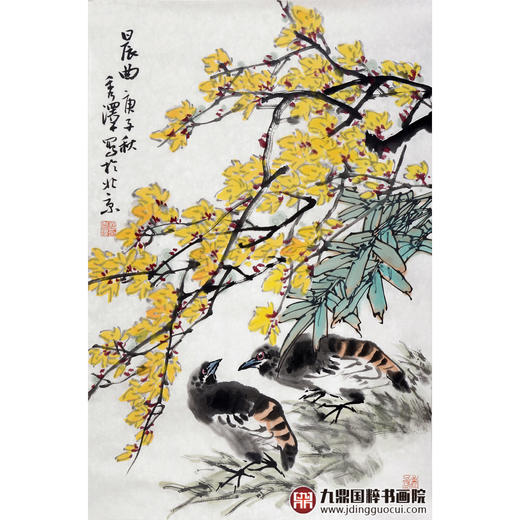 杨秀泽《晨曲》68*45cm 花鸟竖幅作品 茶室/餐厅/卧室挂画 商品图1