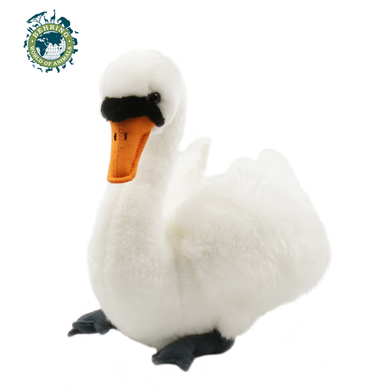 贝林自然世界毛绒玩具礼品毛绒白天鹅玩偶上海自然博物馆文创产品