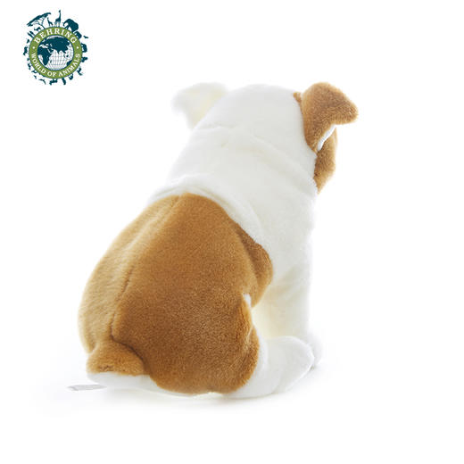 贝林自然世界仿真26厘米毛绒玩具英国斗牛犬文创品上海自然博物股 商品图2