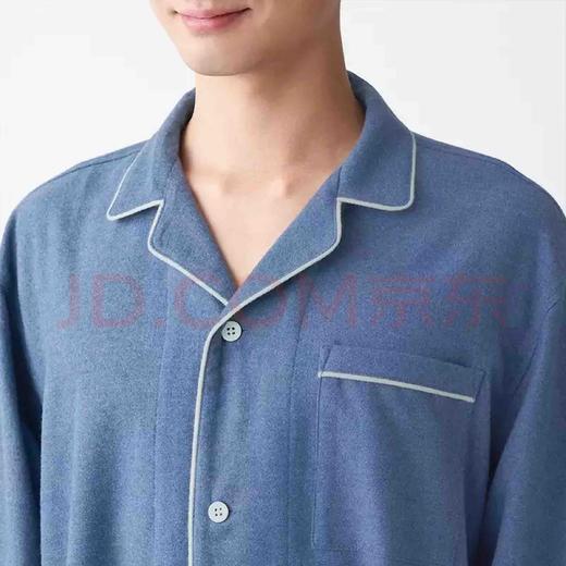 无印良品MUJI新款男款法兰绒睡衣睡裤套装 商品图1