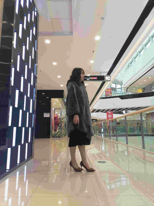 206PC030--绿色水貂皮大衣--《冬季时尚系列》 商品图0