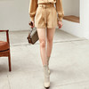欧芮儿工风复古高腰卷边短裤女新款灯芯绒阔腿裤女 商品缩略图1