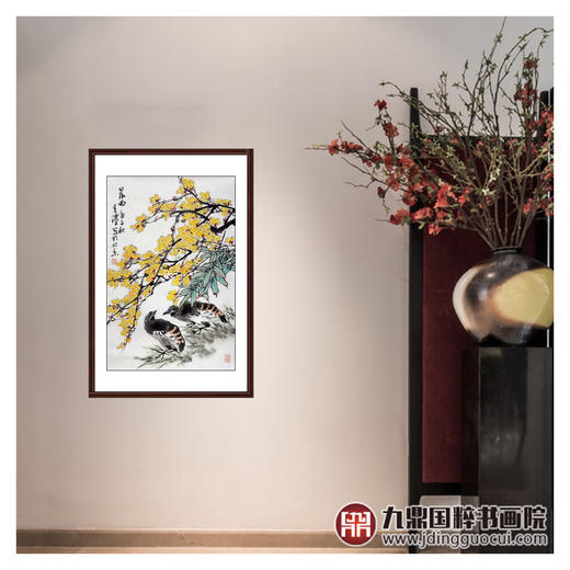 杨秀泽《晨曲》68*45cm 花鸟竖幅作品 茶室/餐厅/卧室挂画 商品图2