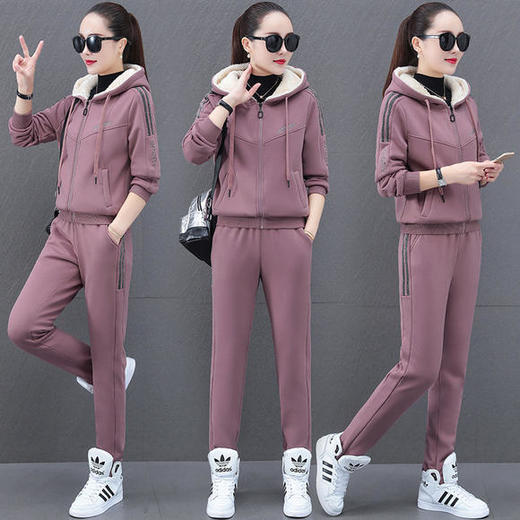 SP-439261秋冬新款休闲时尚显瘦两件套运动服两件套 商品图1