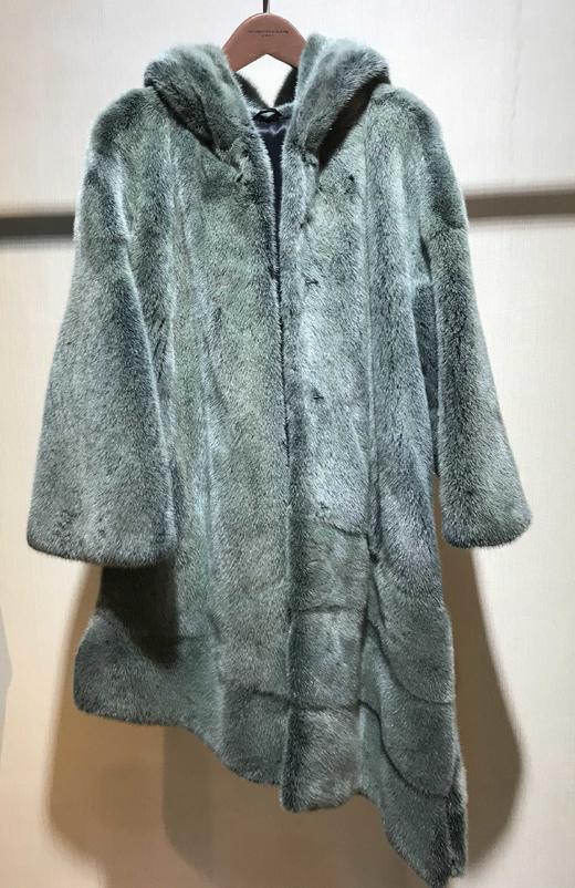 206PC030--绿色水貂皮大衣--《冬季时尚系列》 商品图2