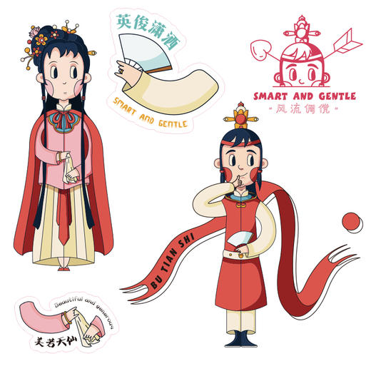 印象红楼 红楼人物贴纸 印象唯物原创 商品图2