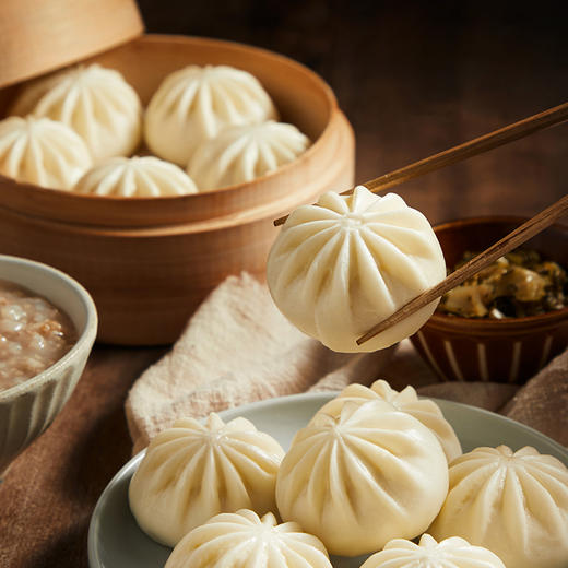 思念 中华面点 梅干菜肉包 750g 约25只 早餐 包子 馒头 商品图6