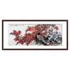 杨秀泽《万山红遍》96*240cm 花鸟横幅作品 办公室/客厅/书房挂画 商品缩略图0