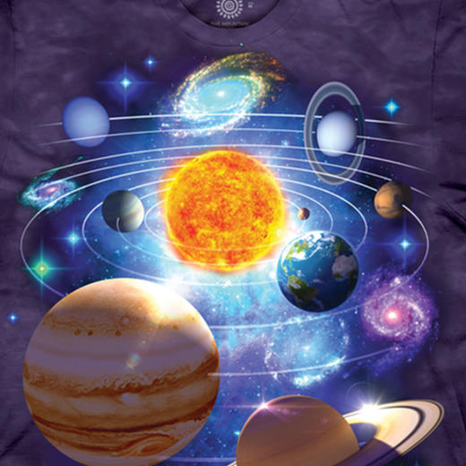 贝林自然世界美国授权正品The Mountain儿童我们的星系卫衣3DT恤 商品图1