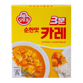 不倒翁3分咖喱温和味오뚜기3분카레순한맛200g