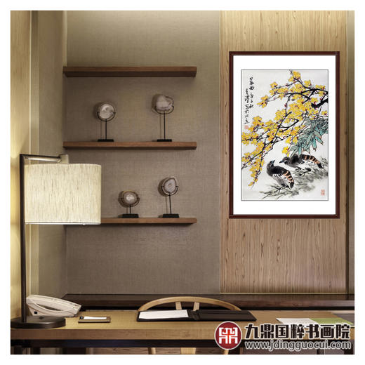 杨秀泽《晨曲》68*45cm 花鸟竖幅作品 茶室/餐厅/卧室挂画 商品图3