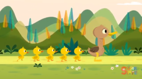 五只小鸭子Five Little Ducks