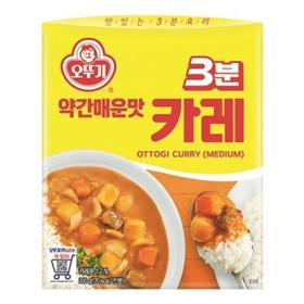 不倒翁3分咖喱微辣오뚜기3분카레약매200g