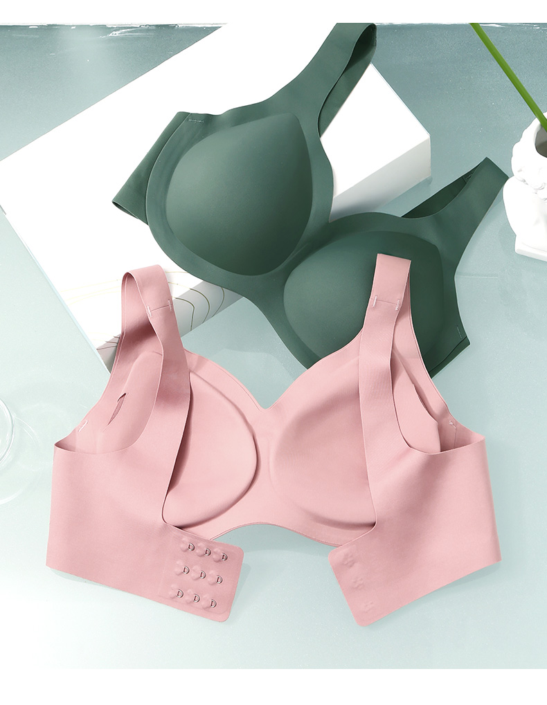 润微内衣女光面无肩带设计聚拢无钢圈调整型收副乳上托文胸 北辰浅巷