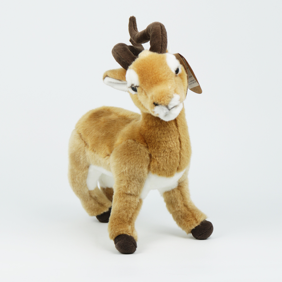 BehringWorld贝林自然世界27厘米黑斑羚毛绒玩具博物馆文创产品