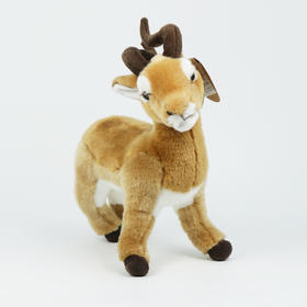 BehringWorld贝林自然世界27厘米黑斑羚毛绒玩具博物馆文创产品